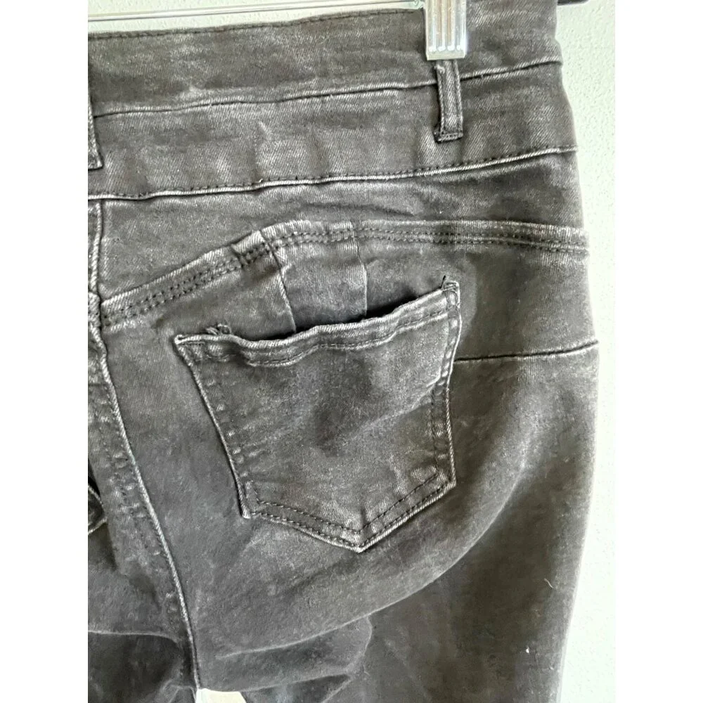 Wax Jeans Soft Stretchy Skinny Straight Denim Jeans Raw Hem Juniors‎ 13